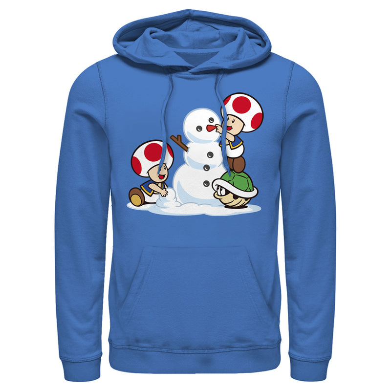 Men's Nintendo Toad Snowman Pull Over Hoodie
