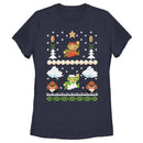 Women's Nintendo Ugly Christmas Super Mario T-Shirt