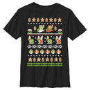 Boy's Nintendo Super Mario Bros Pattern T-Shirt