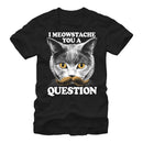Men's Lost Gods Inquisitive Meowstache Cat T-Shirt
