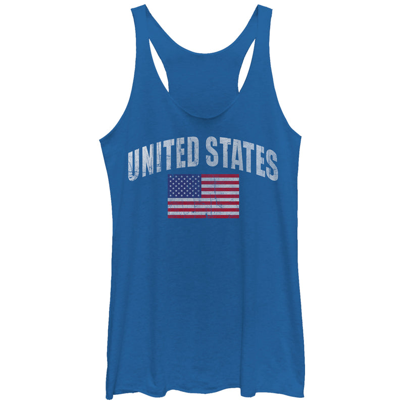 Women's Lost Gods Classic USA Flag Racerback Tank Top