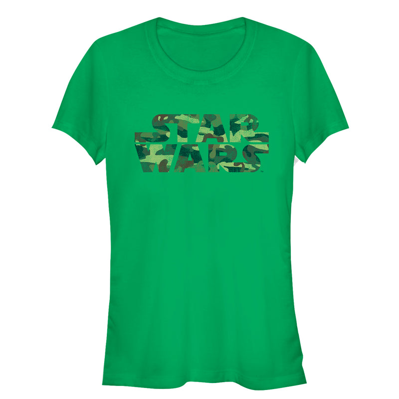 Junior's Star Wars Camo Logo T-Shirt