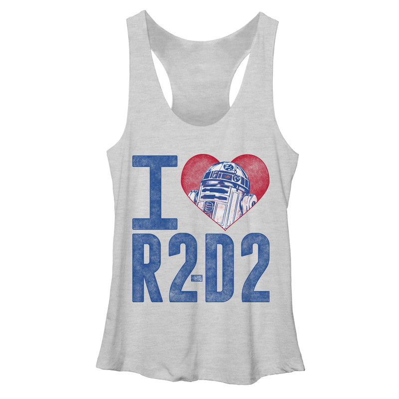 Women's Star Wars I Love R2-D2 Racerback Tank Top