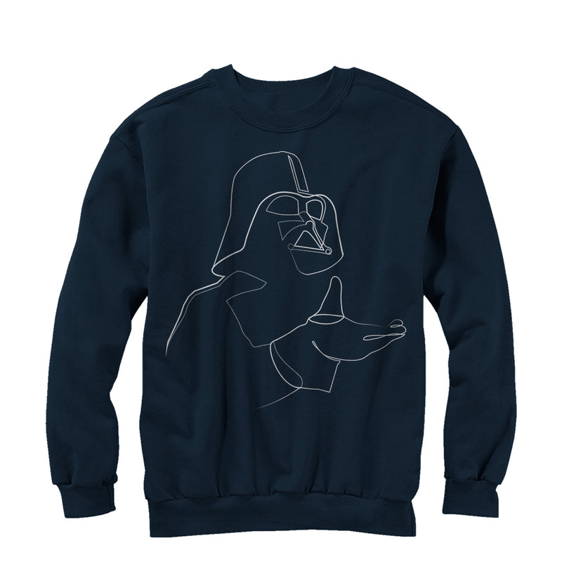 Men's Star Wars Darth Vader Outline Sweatshirt