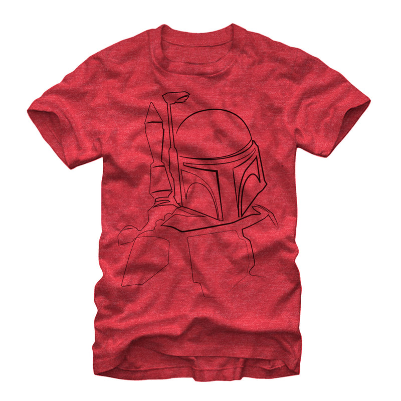 Men's Star Wars Boba Fett Outline T-Shirt