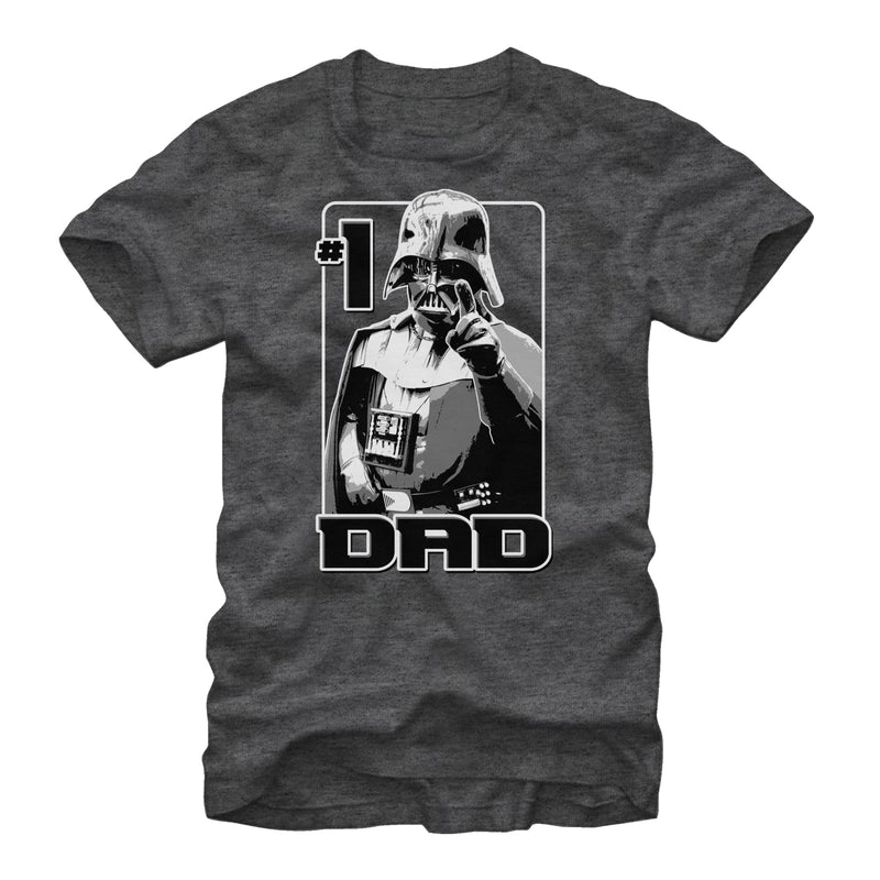 Men's Star Wars Vader Number One Dad T-Shirt