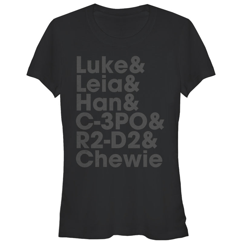 Junior's Star Wars Luke and Leia T-Shirt