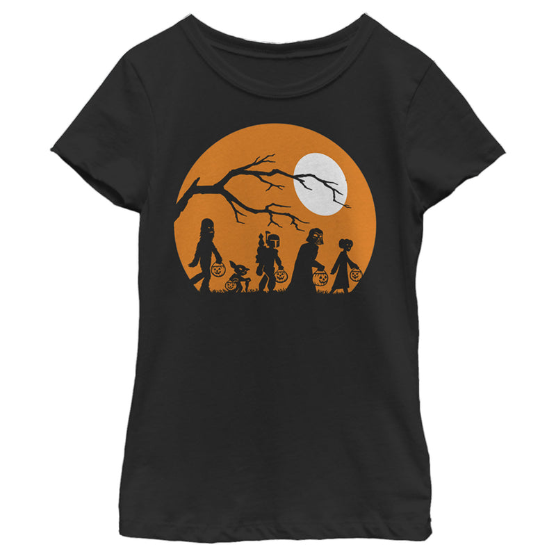 Girl's Star Wars Characters Trick or Treat T-Shirt