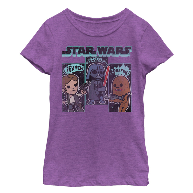Girl's Star Wars Cartoon Sounds T-Shirt