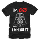 Men's Star Wars Darth Vader Bad and I Know It T-Shirt