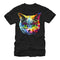 Men's Lost Gods Tie-Dye Hippie Cat T-Shirt