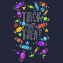 Junior's Lost Gods Halloween Candy Explosion Cowl Neck Sweatshirt