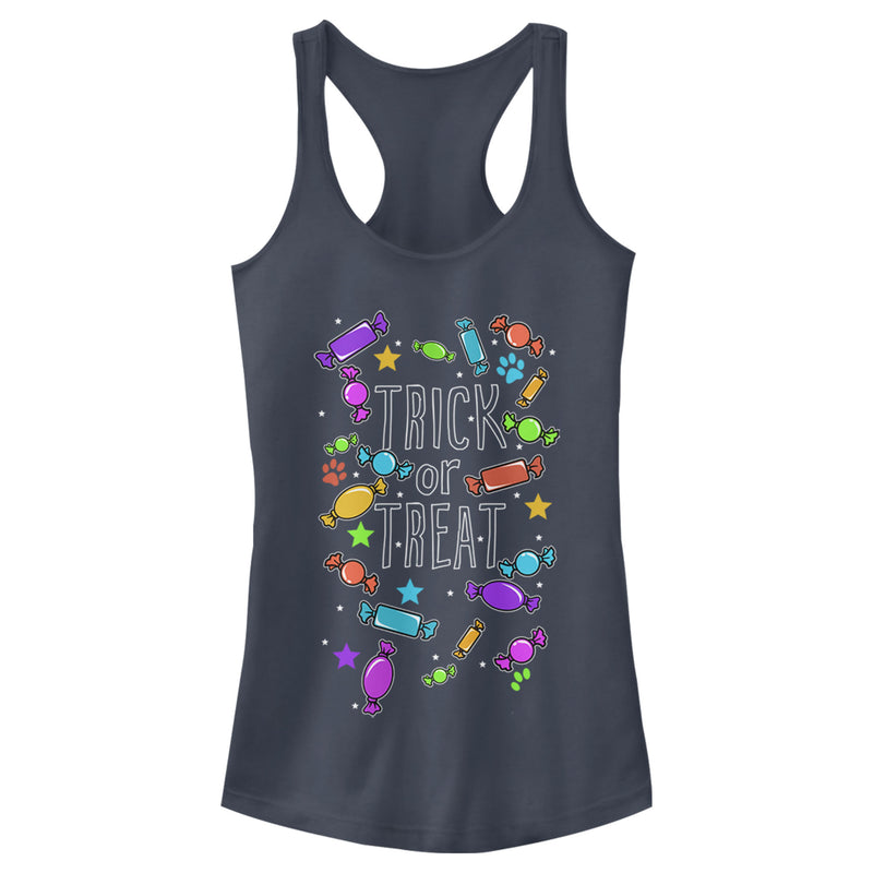 Junior's Lost Gods Halloween Candy Explosion Racerback Tank Top