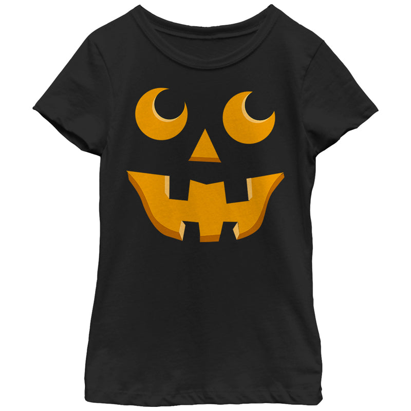 Girl's Lost Gods Halloween Jack-o'-Lantern Toothy Grin T-Shirt