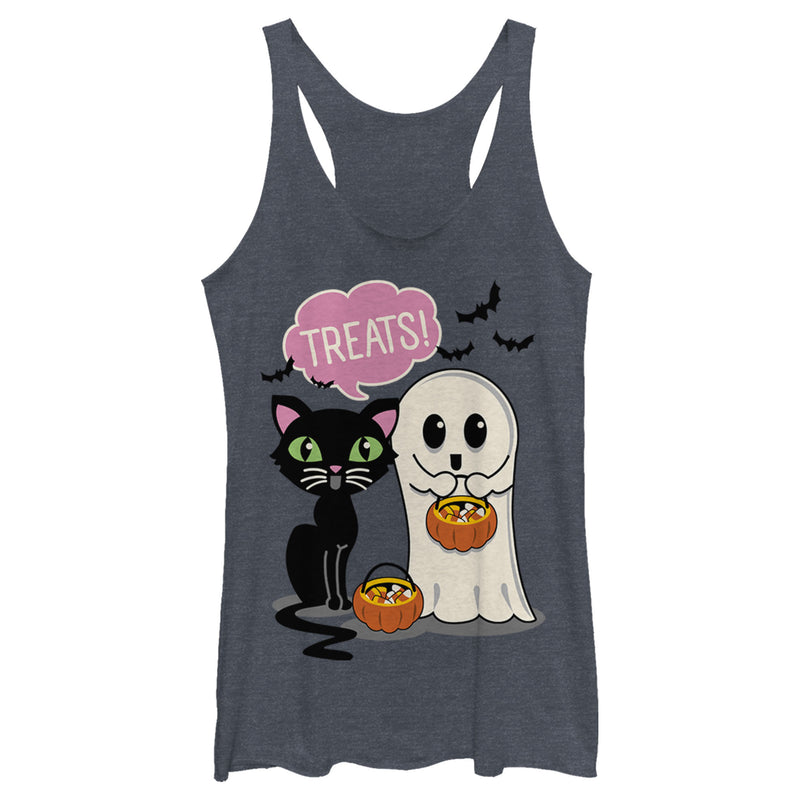 Women's Lost Gods Halloween Treat Friends Racerback Tank Top