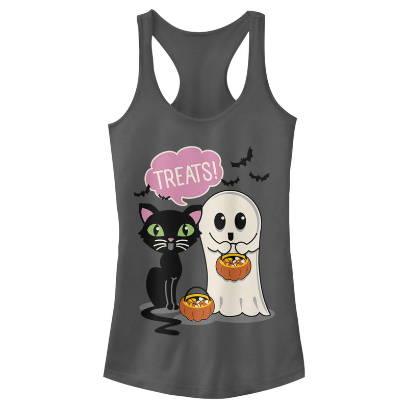 Junior's Lost Gods Halloween Treat Friends Racerback Tank Top