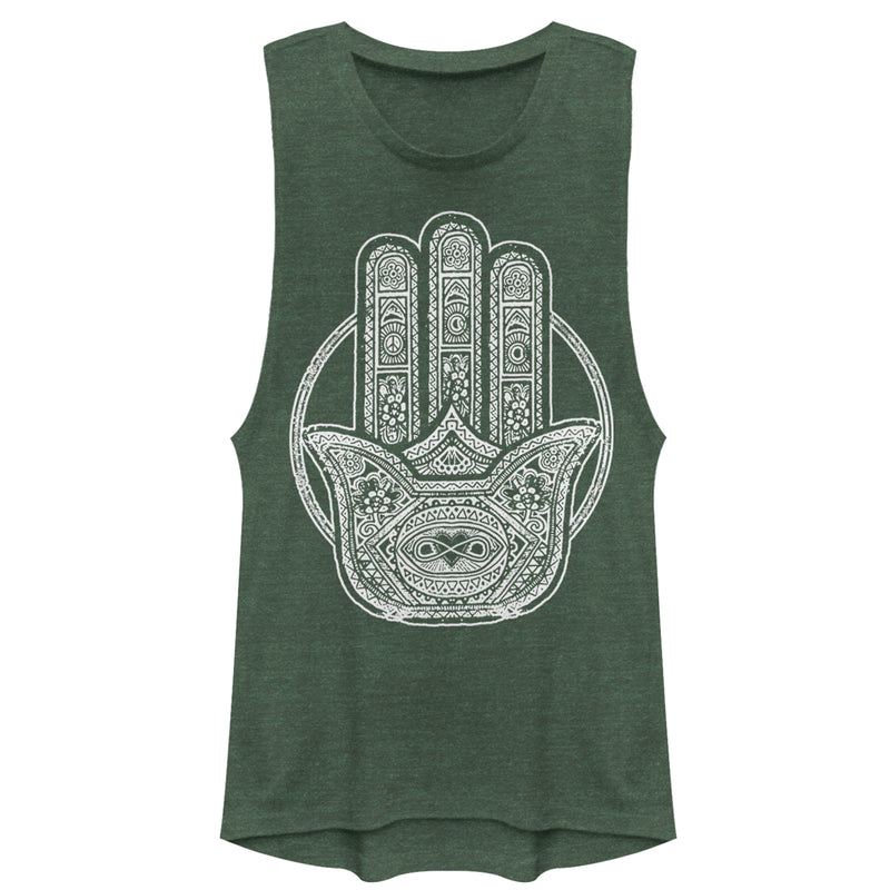 Junior's CHIN UP Hamsa Hand Festival Muscle Tee