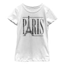 Girl's Lost Gods Paris Eiffel Tower Stripe T-Shirt