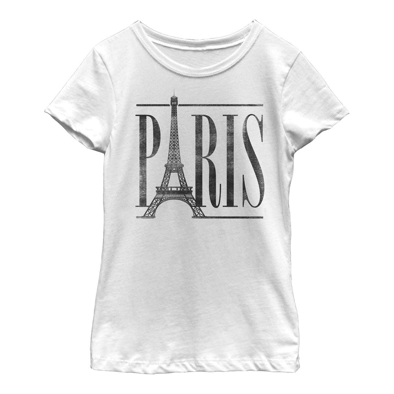 Girl's Lost Gods Paris Eiffel Tower Stripe T-Shirt