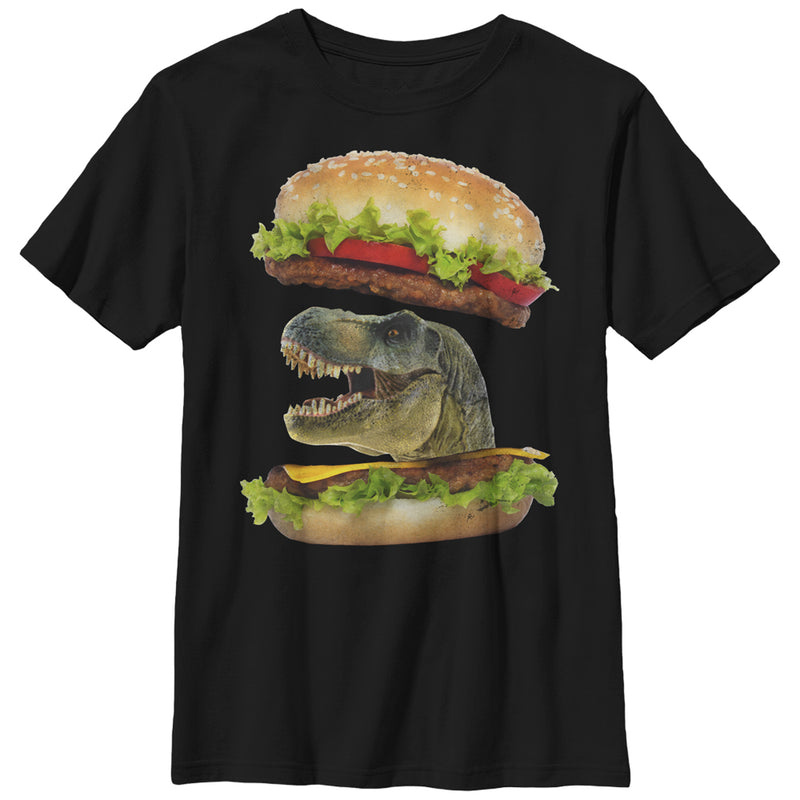 Boy's Lost Gods Dinosaur Cheeseburger T-Shirt
