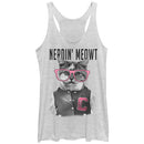 Women's Lost Gods Nerdin Meowt Kitten Racerback Tank Top