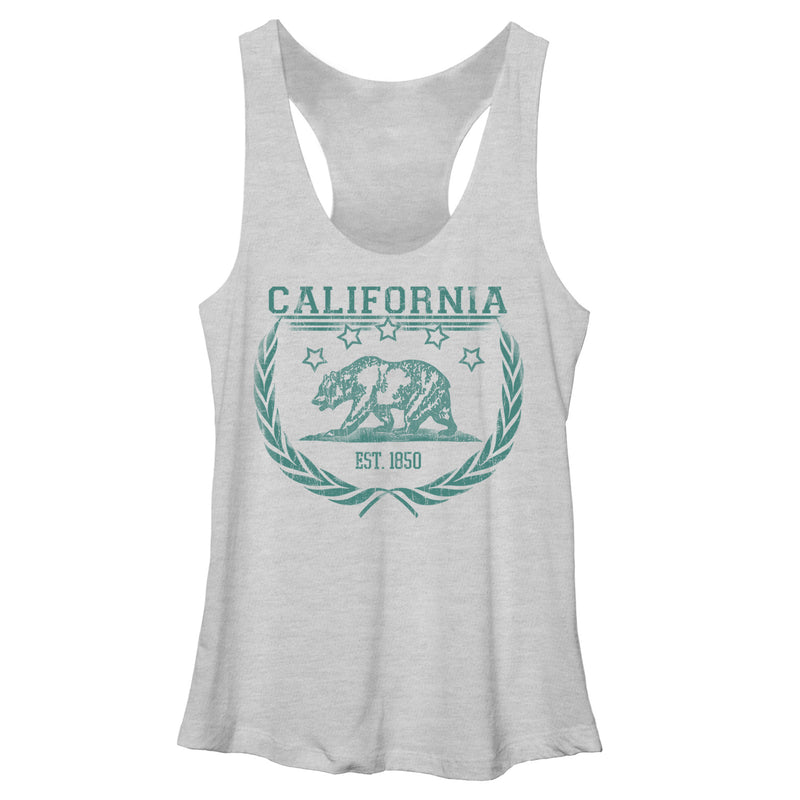 Women's Lost Gods California Bear Wreath Racerback Tank Top