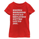 Girl's Lost Gods Christmas Season List T-Shirt