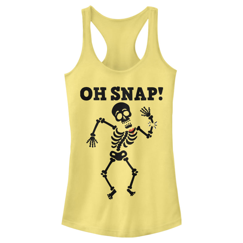 Junior's Lost Gods Halloween Oh Snap Racerback Tank Top