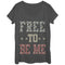 Women's Lost Gods Fourth of July  Free to Be Me Scoop Neck