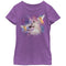 Girl's Lost Gods Unicorn and Flying Cats in Space T-Shirt