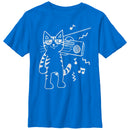 Boy's Lost Gods Boombox Cat Cartoon T-Shirt