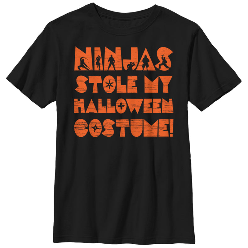 Boy's Lost Gods Halloween Ninjas Stole Costume T-Shirt