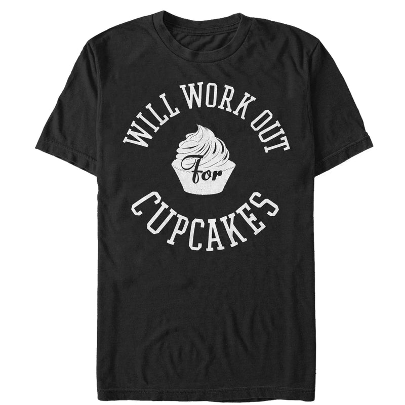 Women's CHIN UP Work Out for Cupcakes Boyfriend Tee