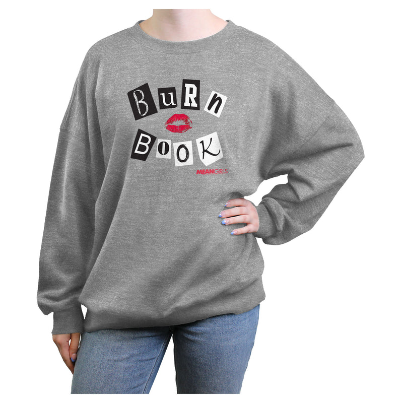 Junior's Mean Girls Burn Book Sweatshirt