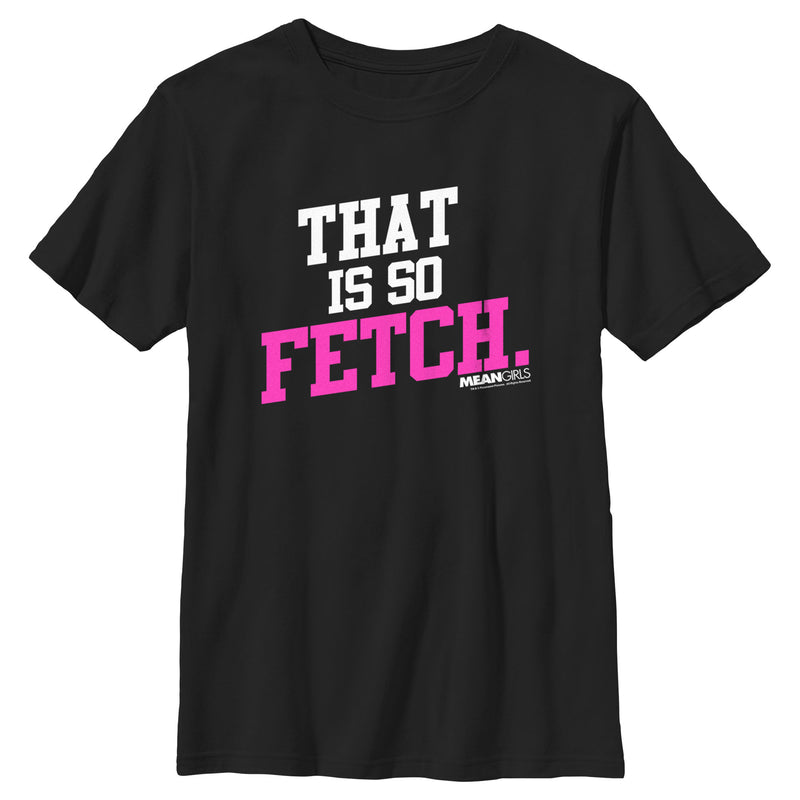 Boy's Mean Girls That Is So Fetch Quote T-Shirt
