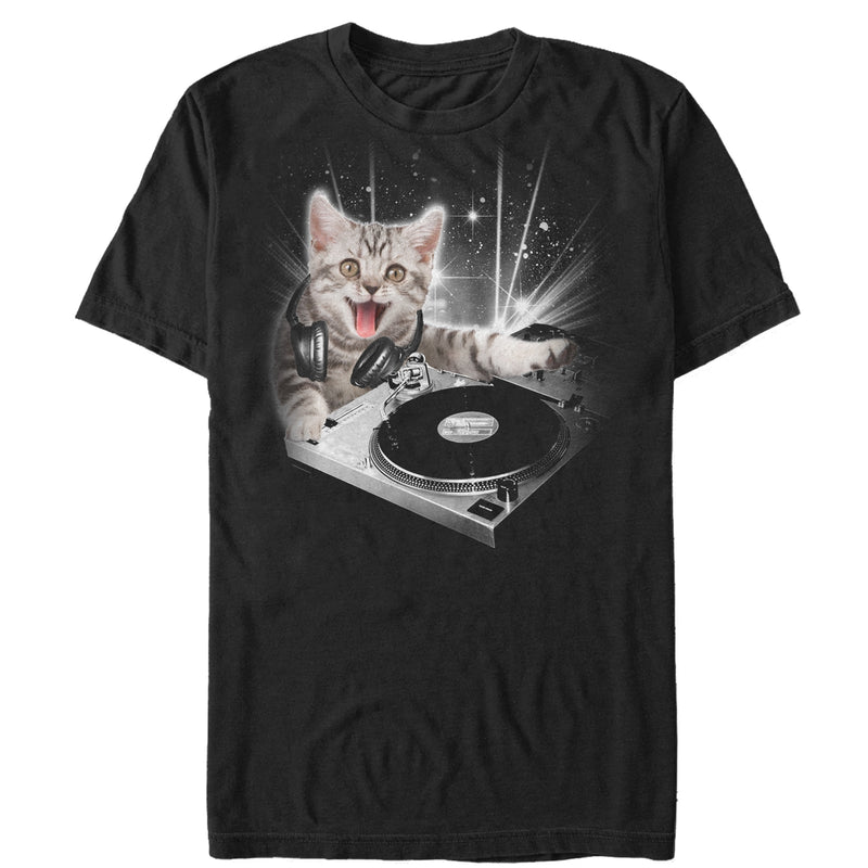 Men's Lost Gods DJ Space Kitten T-Shirt