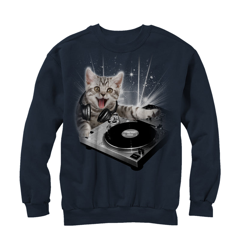 Men's Lost Gods DJ Space Kitten Sweatshirt