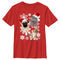 Boy's Lost Gods Christmas Cat and Dog Snowflake Adventure T-Shirt