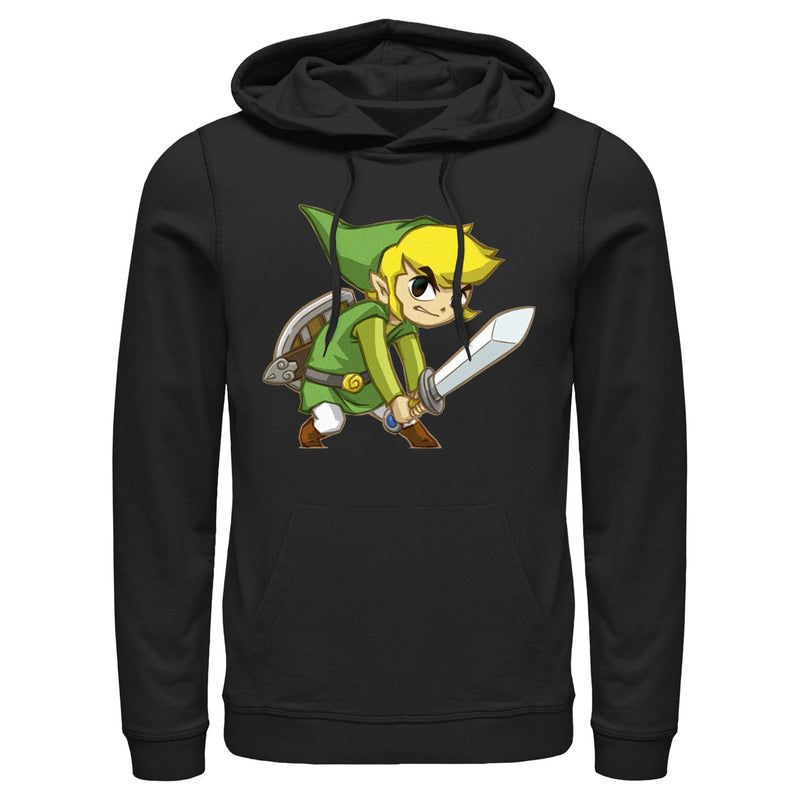 Men's Nintendo Legend of Zelda Spirit Tracks Link Pull Over Hoodie