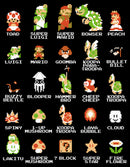 Girl's Nintendo Super Mario Bros Character Guide T-Shirt