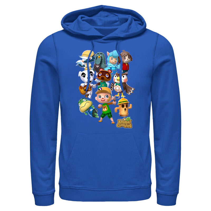 Men's Nintendo Animal Crossing New Leaf Gang Pull Over Hoodie