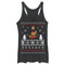 Women's Nintendo Mario Ugly Christmas Sweater Racerback Tank Top