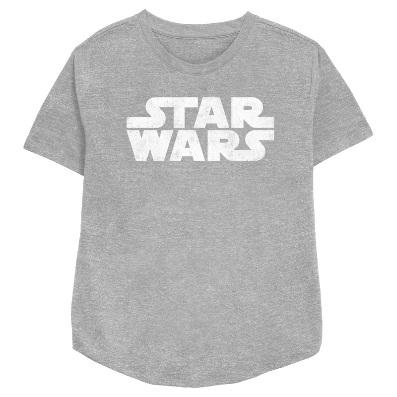 Women's Star Wars Distressed Simple Logo T-Shirt