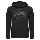 Men's Star Wars: A New Hope R2-D2 Outline Pull Over Hoodie