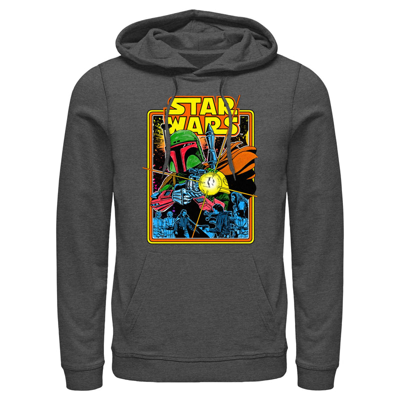 Men's Star Wars: Empire Strikes Back Boba Fett Fires Pull Over Hoodie