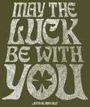 Junior's Star Wars St. Patrick's Day May The Luck Be With You Racerback Tank Top