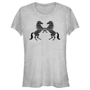 Junior's Lost Gods Tribal Horse Silhouettes T-Shirt