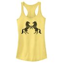 Junior's Lost Gods Tribal Horse Silhouettes Racerback Tank Top