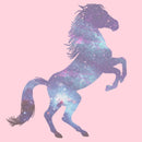 Junior's Lost Gods Galaxy Horse Silhouette T-Shirt