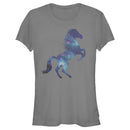 Junior's Lost Gods Galaxy Horse Silhouette T-Shirt